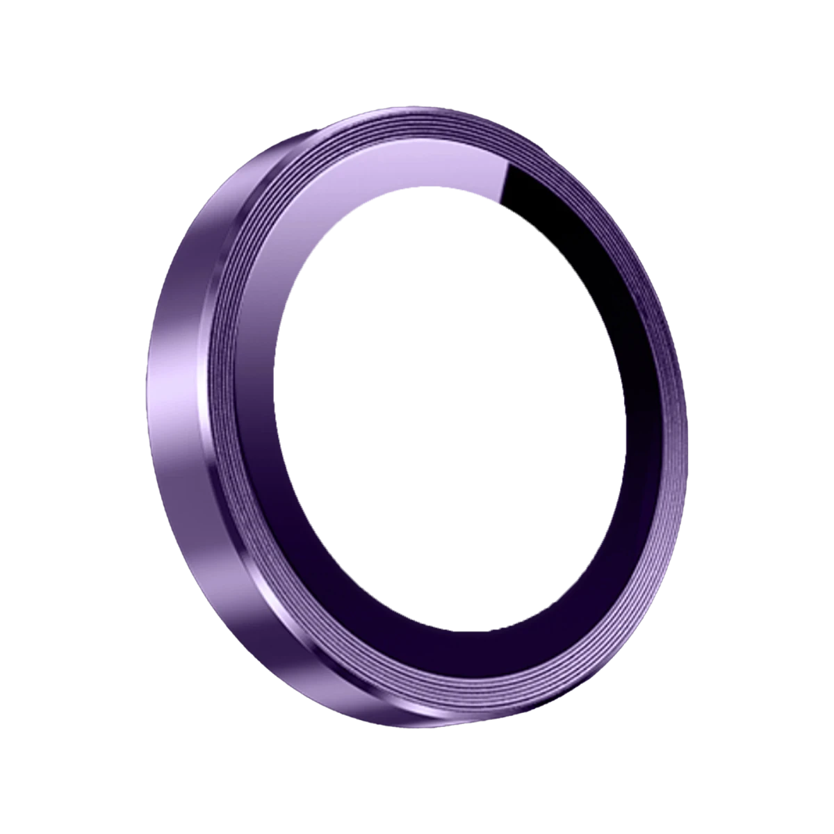 Keephone Apple iPhone 14 Pro Max 3D Spiral Alüminyum AR Kamera Lens Koruyucu - Mor